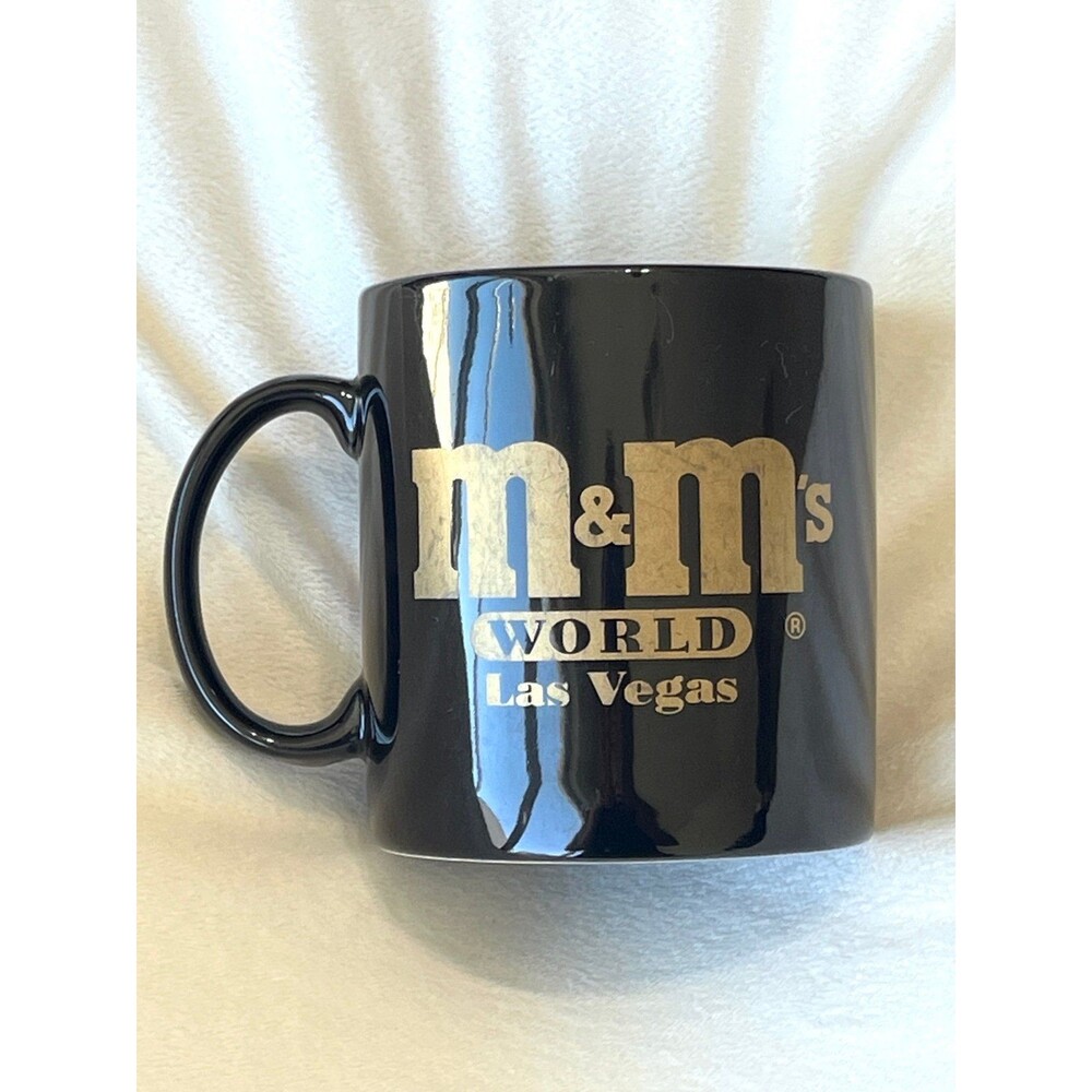 Vintage M&M’s Playing Cards Coffee Mug Black Blue Spade King Queen Jack 2000 - Picture 2 of 4